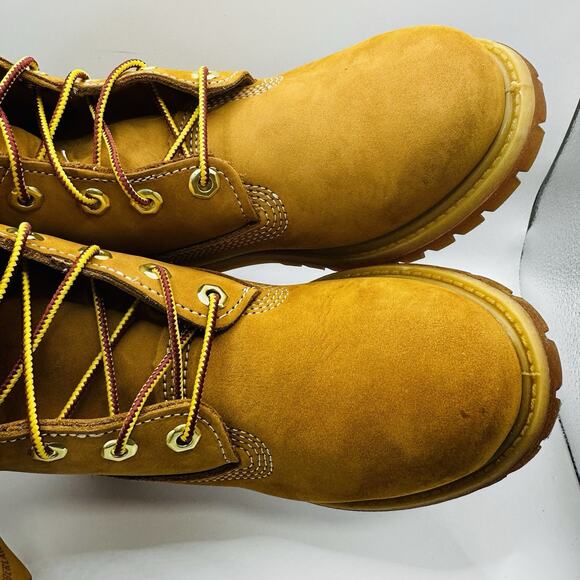 Timberland Premium 6 Inch Boots Color Wheat Nubuck Men Size 5.5 M - Picture 6 of 7